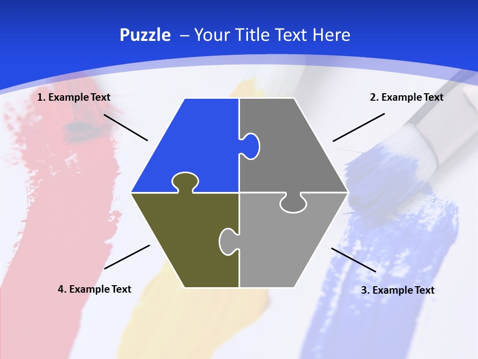 Painter Blue Education PowerPoint Template