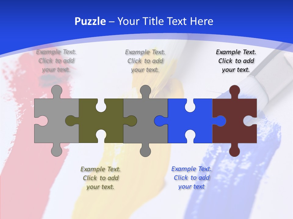 Painter Blue Education PowerPoint Template