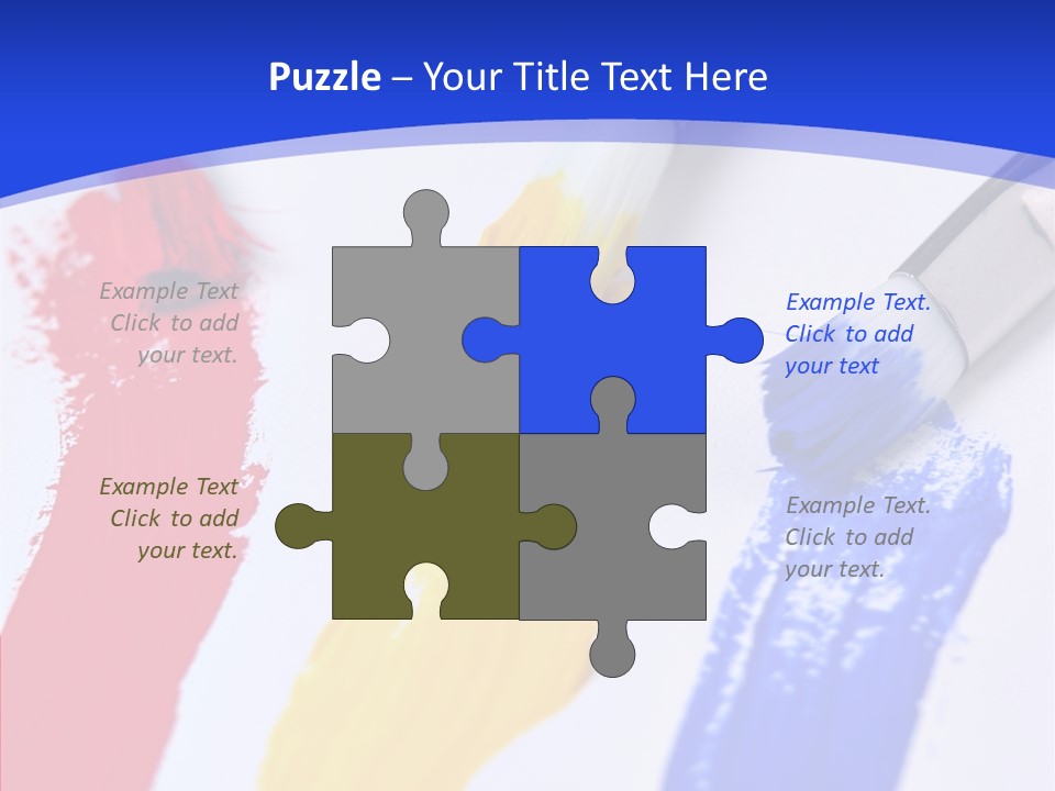 Painter Blue Education PowerPoint Template