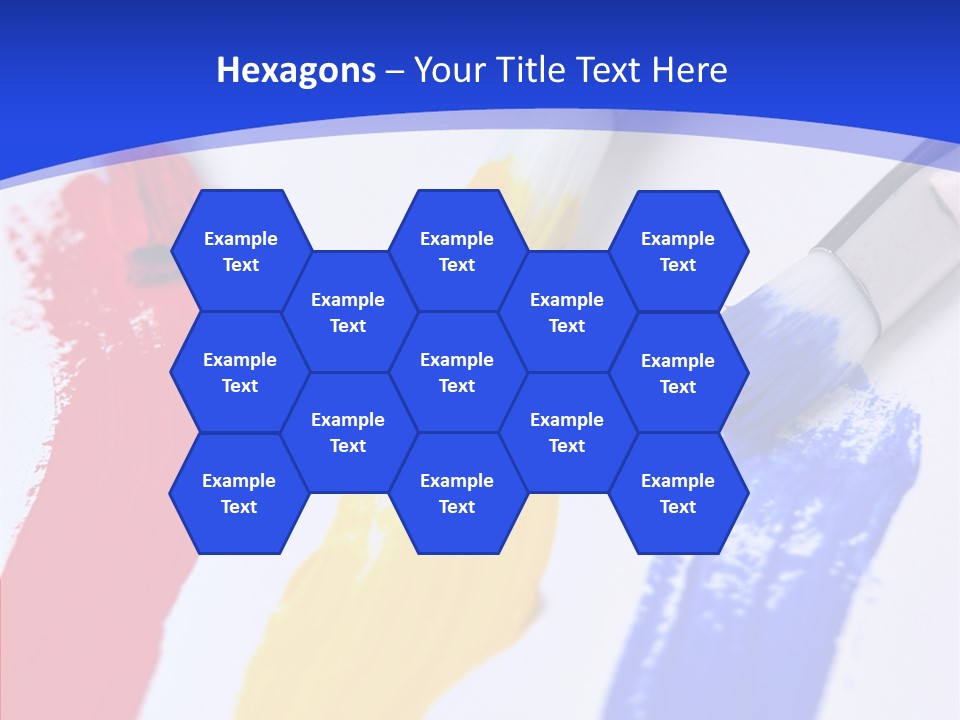 Painter Blue Education PowerPoint Template