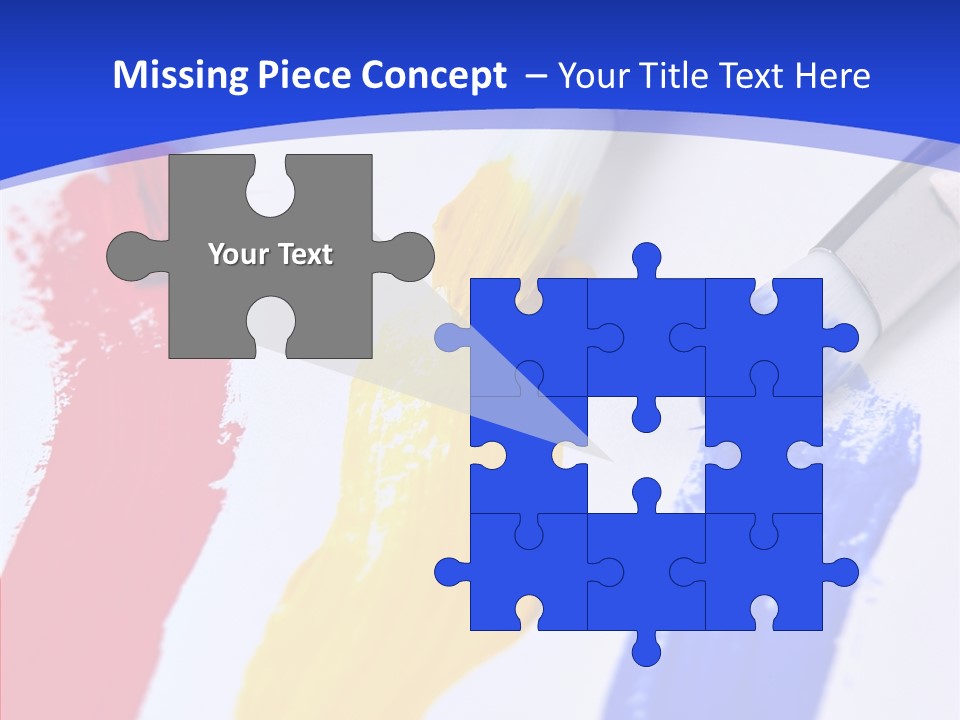 Painter Blue Education PowerPoint Template