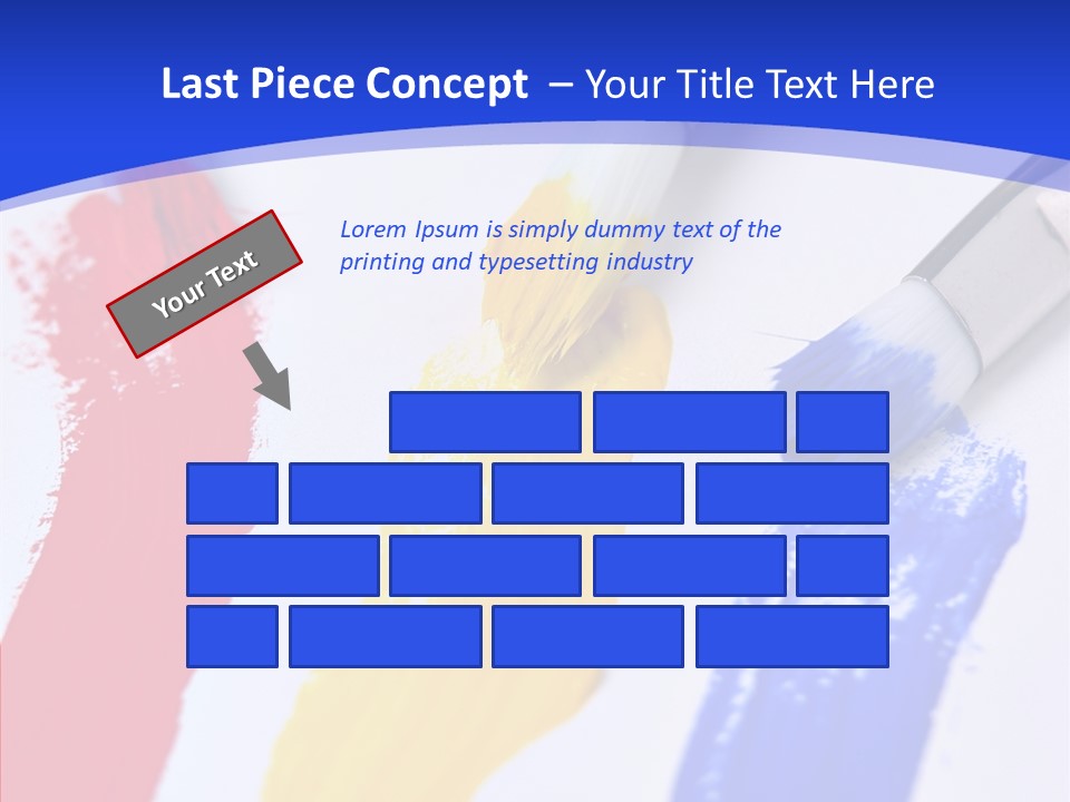Painter Blue Education PowerPoint Template