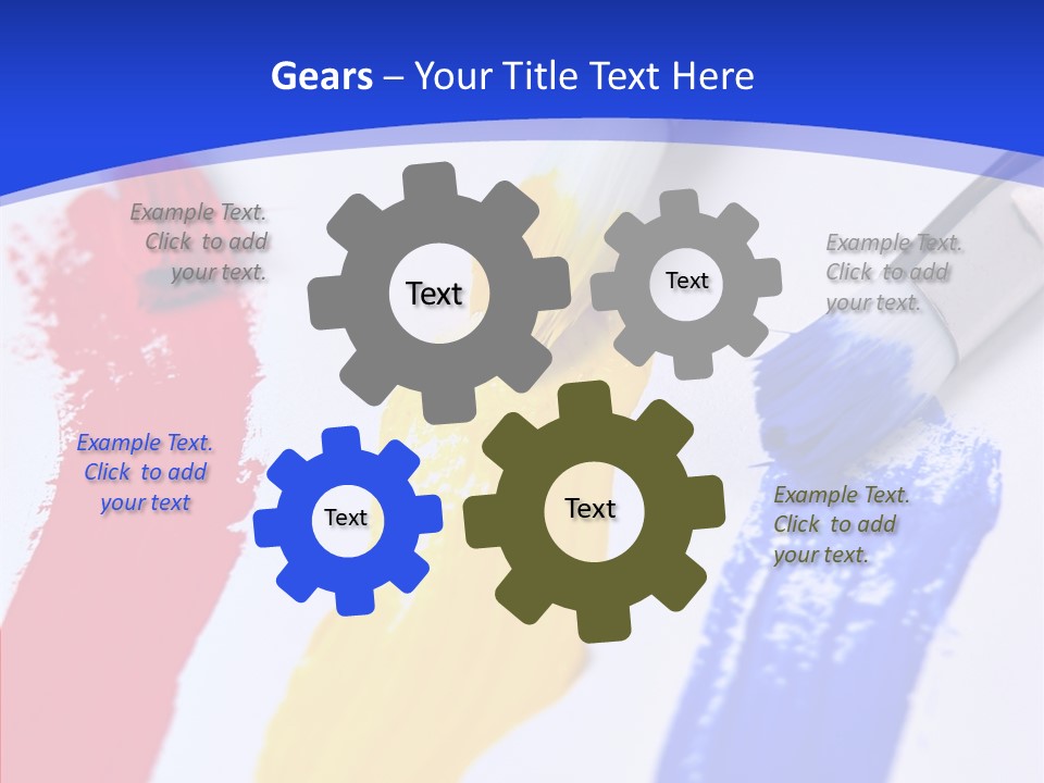 Painter Blue Education PowerPoint Template