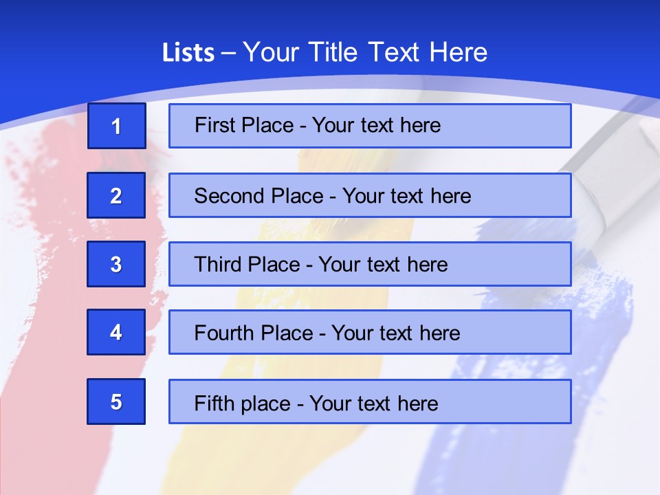 Painter Blue Education PowerPoint Template