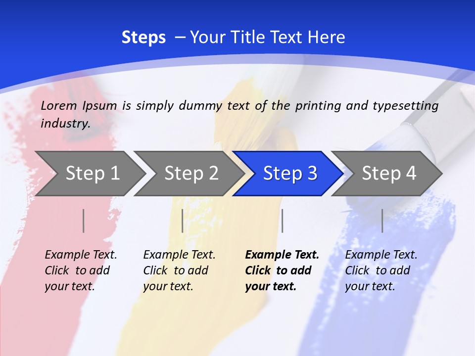 Painter Blue Education PowerPoint Template