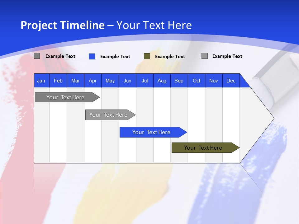 Painter Blue Education PowerPoint Template