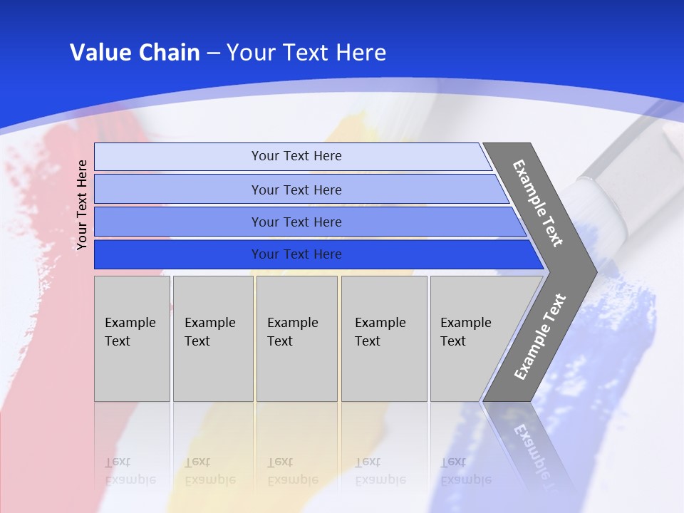 Painter Blue Education PowerPoint Template