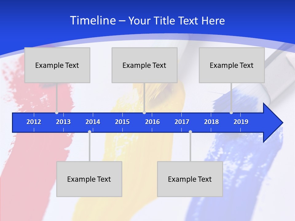 Painter Blue Education PowerPoint Template