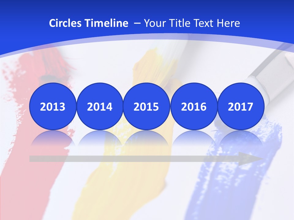 Painter Blue Education PowerPoint Template