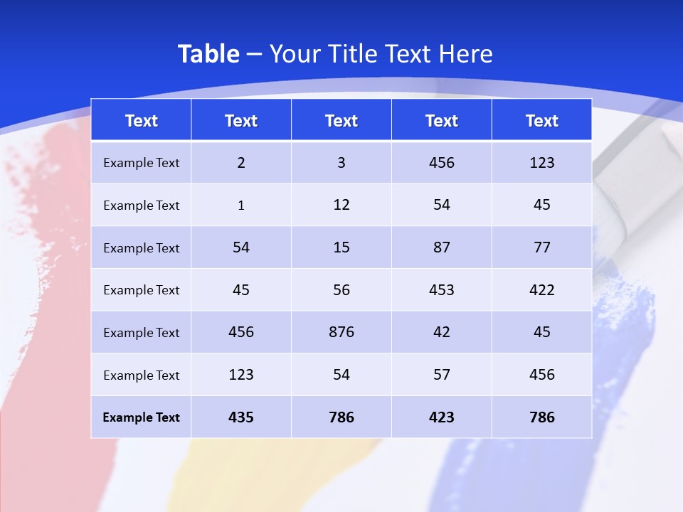 Painter Blue Education PowerPoint Template