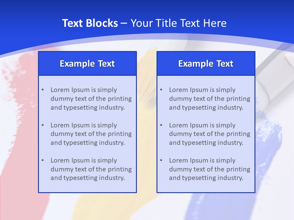 Painter Blue Education PowerPoint Template