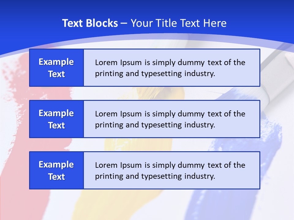 Painter Blue Education PowerPoint Template