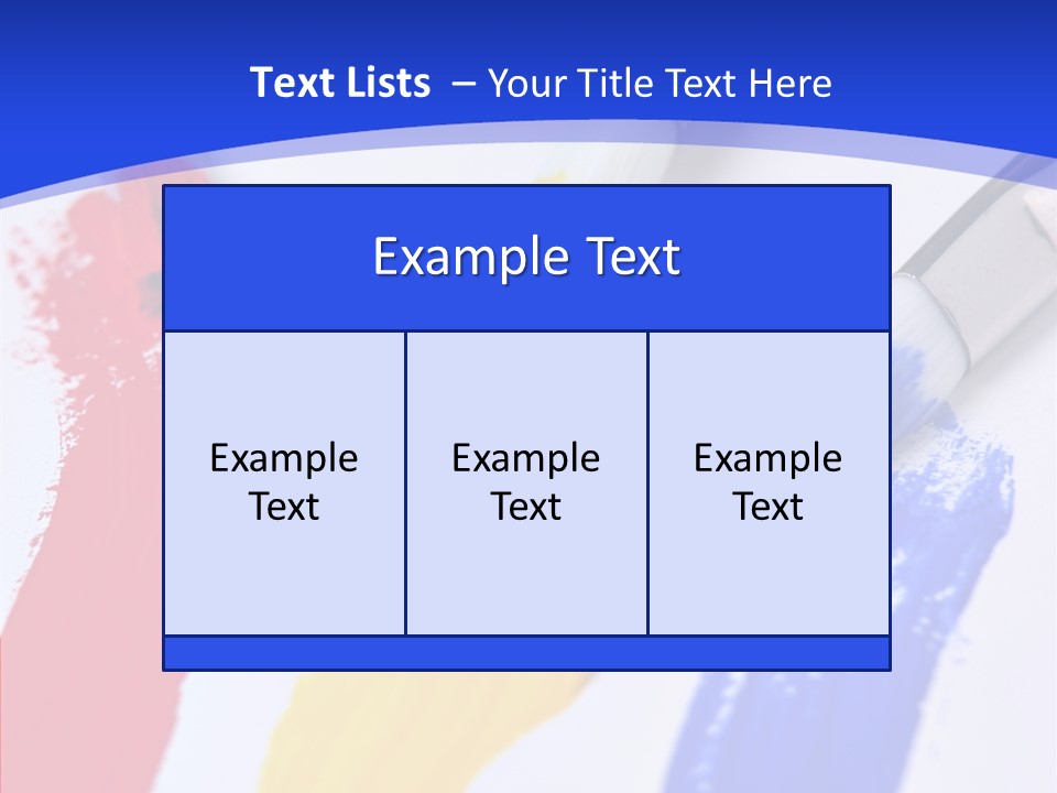 Painter Blue Education PowerPoint Template