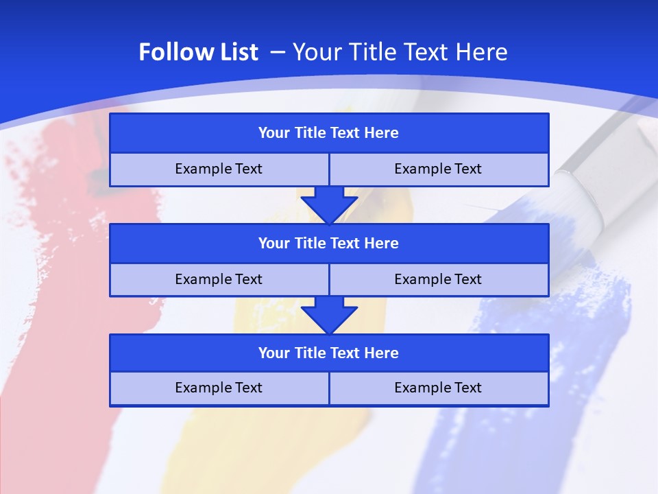 Painter Blue Education PowerPoint Template