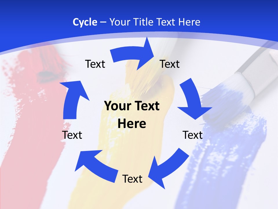 Painter Blue Education PowerPoint Template
