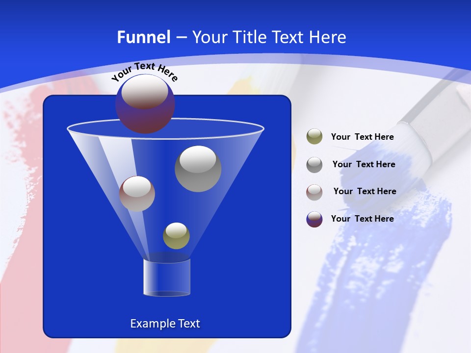 Painter Blue Education PowerPoint Template