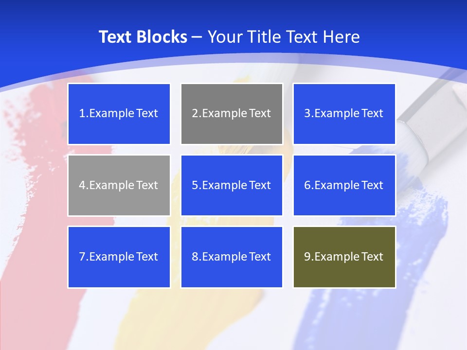 Painter Blue Education PowerPoint Template