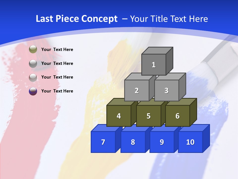 Painter Blue Education PowerPoint Template