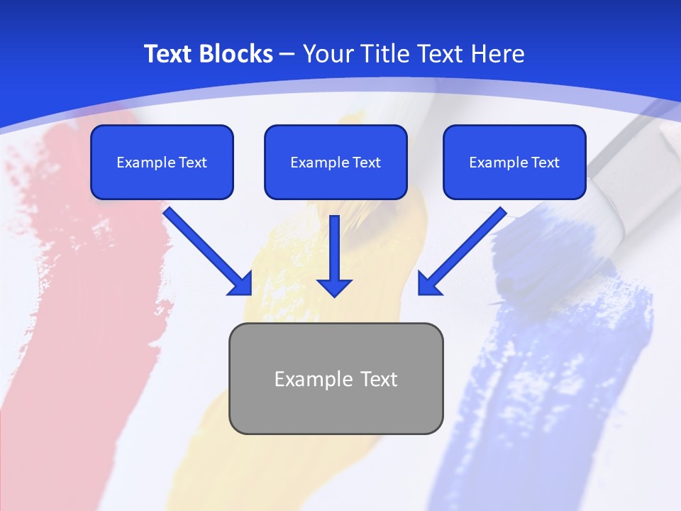 Painter Blue Education PowerPoint Template