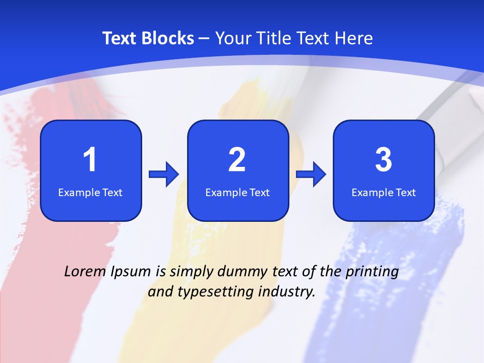 Painter Blue Education PowerPoint Template
