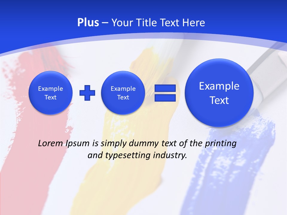 Painter Blue Education PowerPoint Template