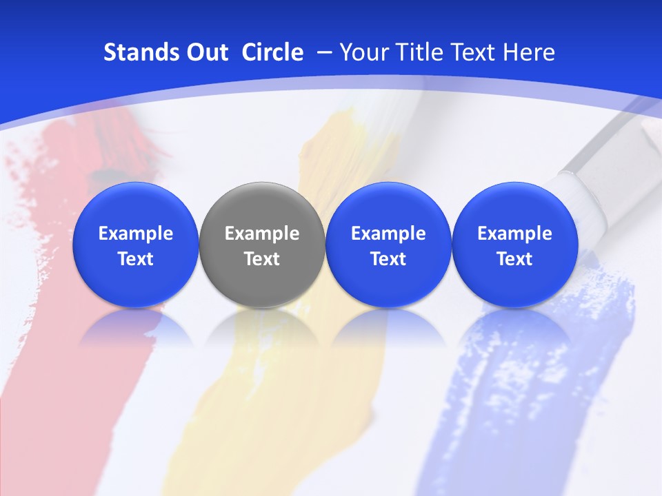 Painter Blue Education PowerPoint Template