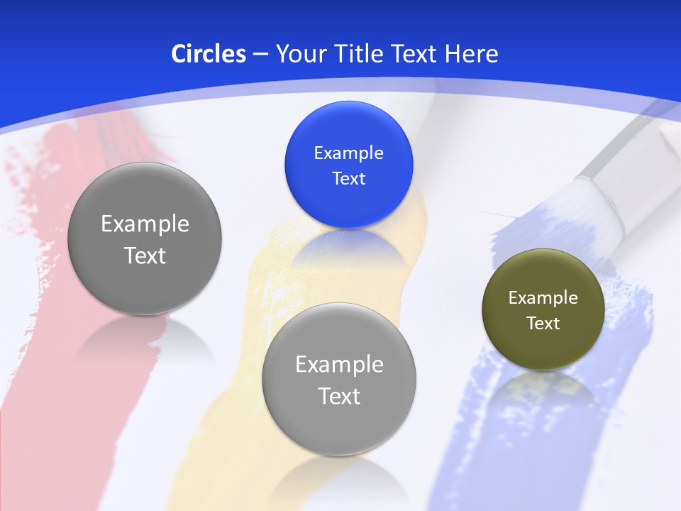 Painter Blue Education PowerPoint Template