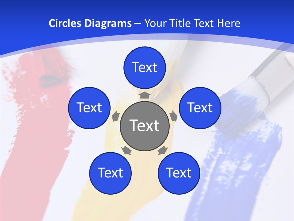 Painter Blue Education PowerPoint Template