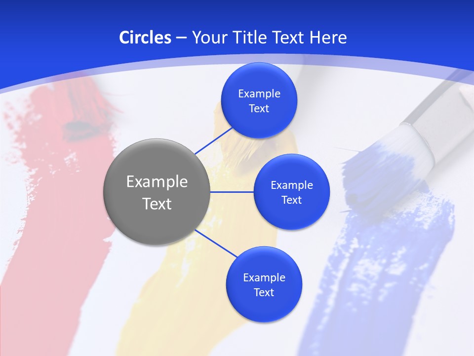 Painter Blue Education PowerPoint Template