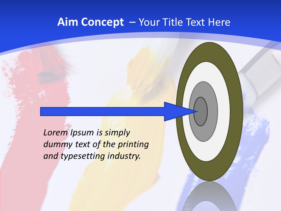 Painter Blue Education PowerPoint Template