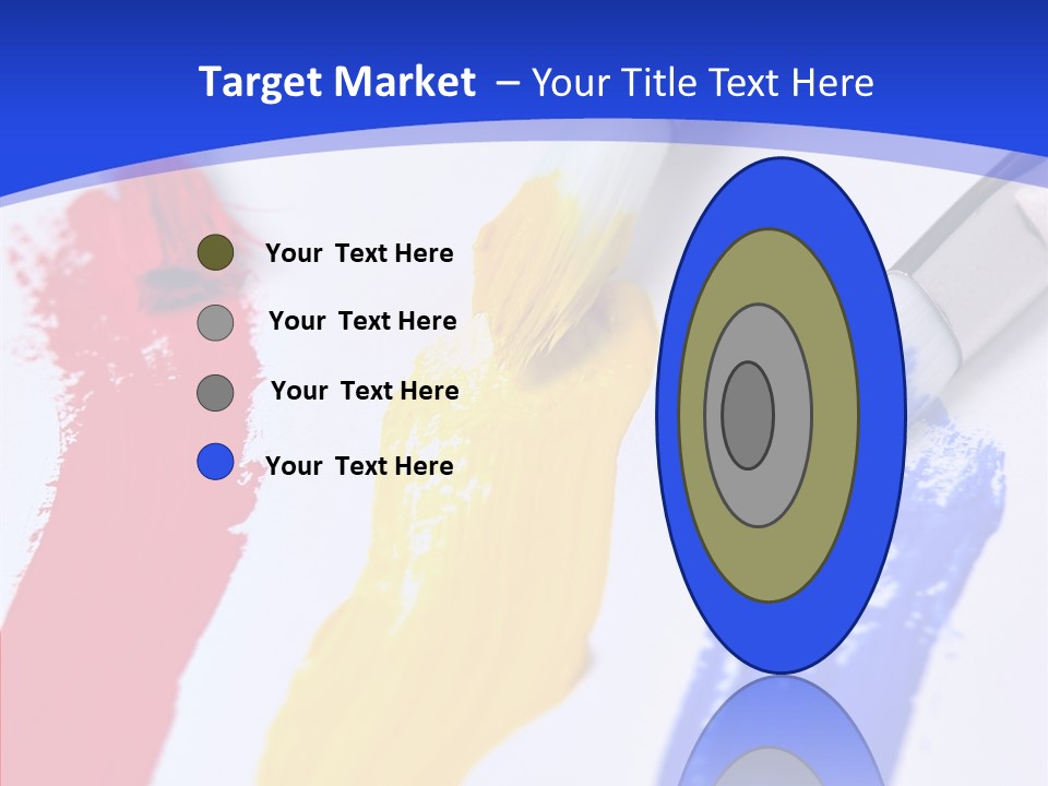 Painter Blue Education PowerPoint Template