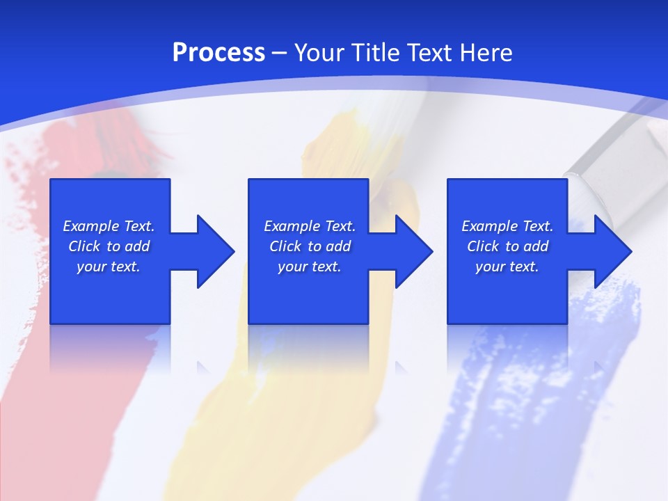Painter Blue Education PowerPoint Template