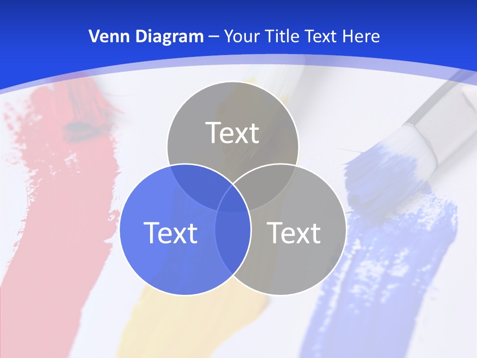 Painter Blue Education PowerPoint Template