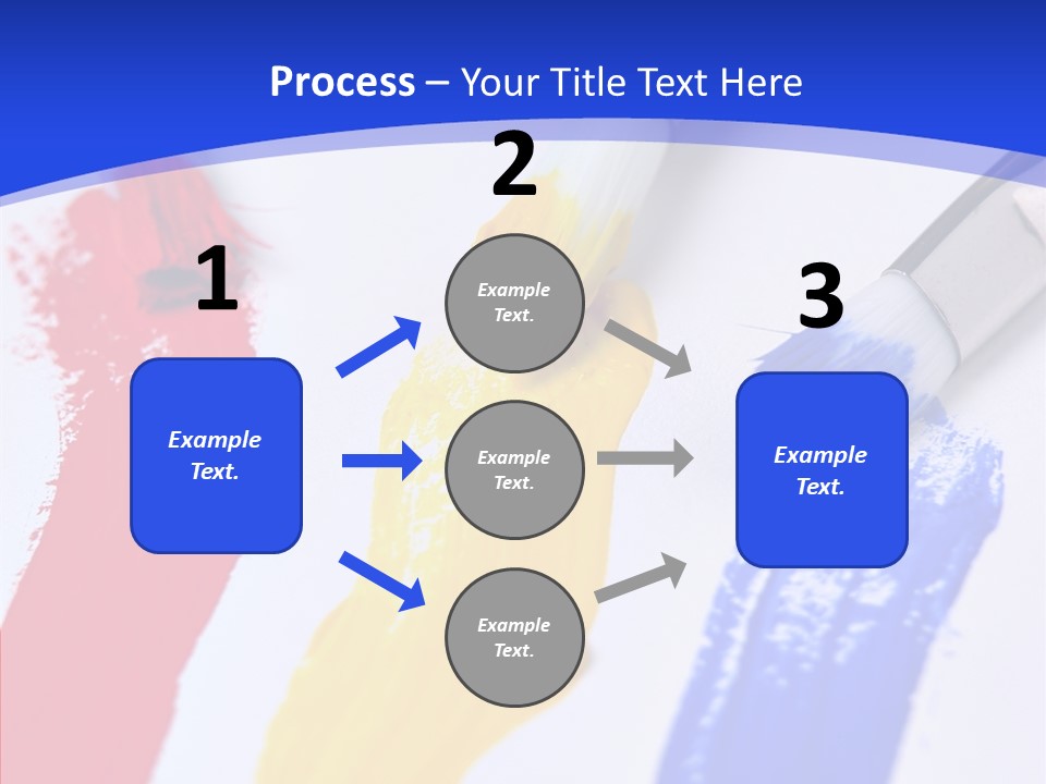 Painter Blue Education PowerPoint Template
