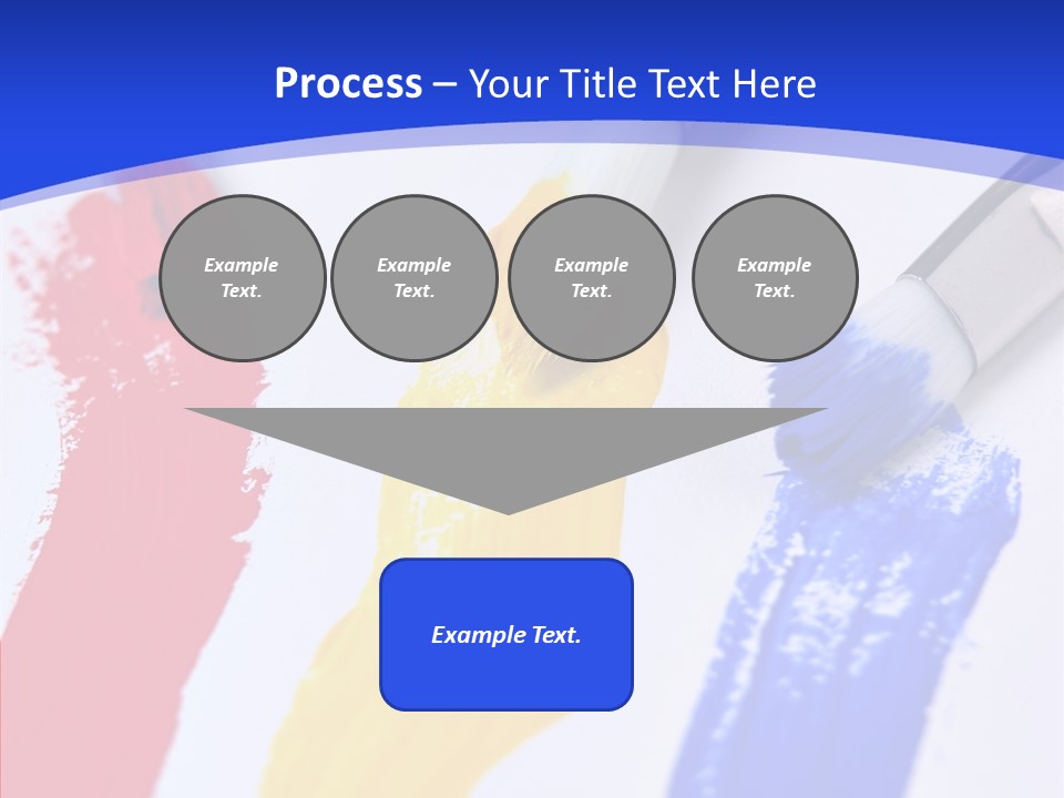 Painter Blue Education PowerPoint Template