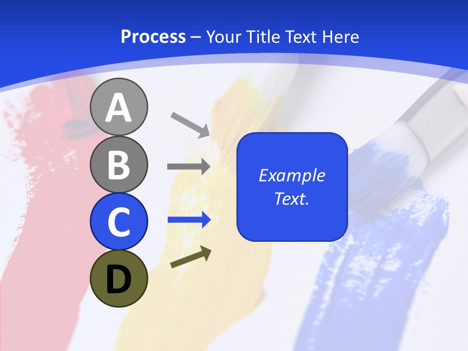 Painter Blue Education PowerPoint Template