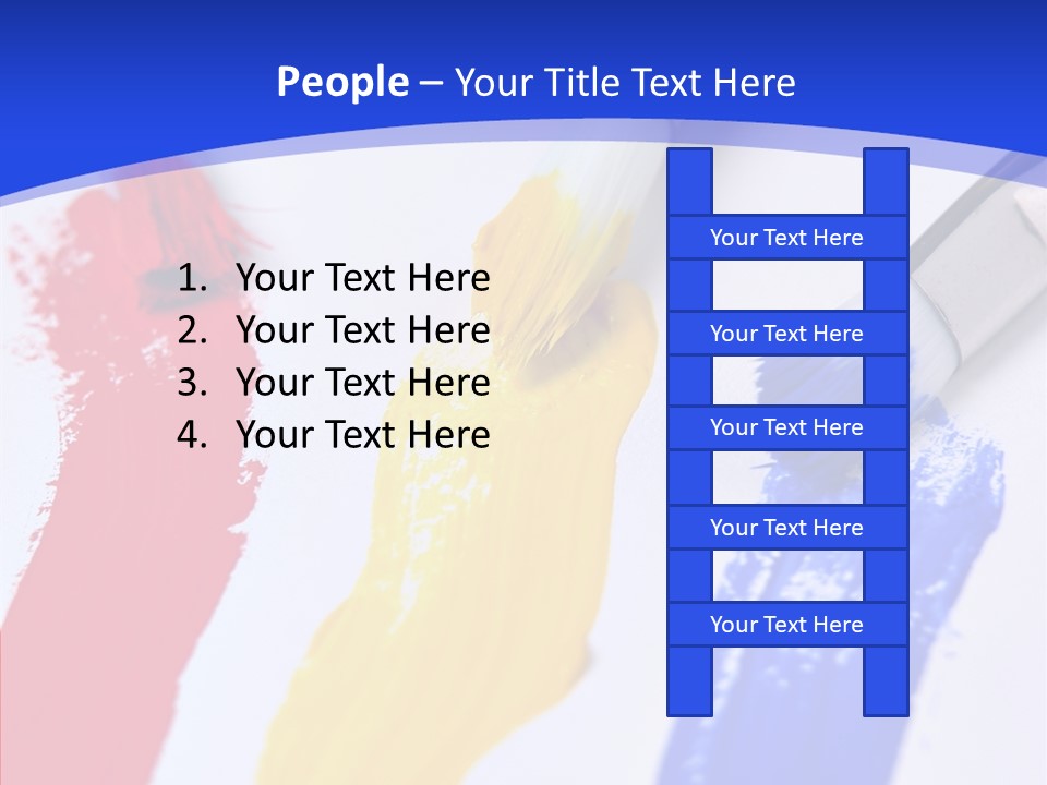 Painter Blue Education PowerPoint Template