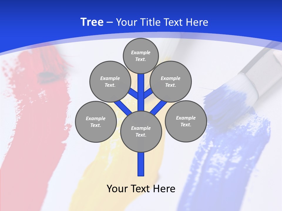 Painter Blue Education PowerPoint Template