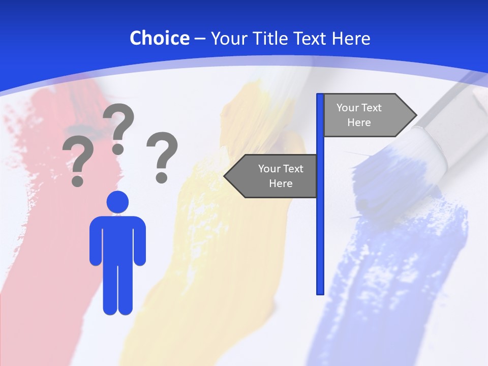 Painter Blue Education PowerPoint Template