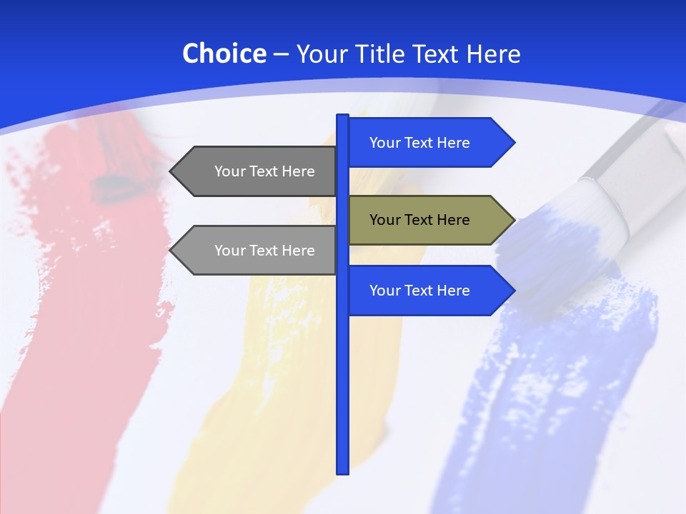 Painter Blue Education PowerPoint Template