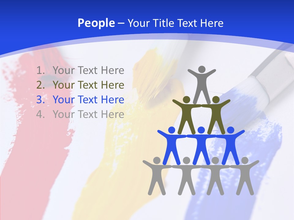 Painter Blue Education PowerPoint Template