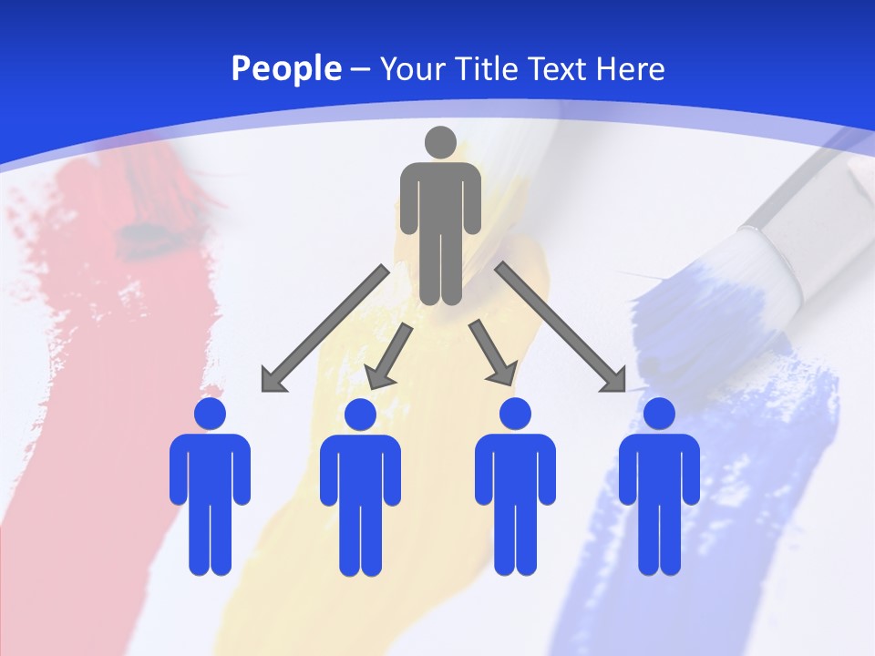 Painter Blue Education PowerPoint Template