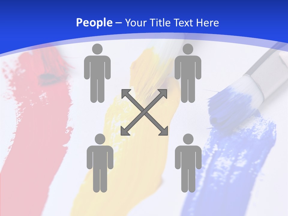 Painter Blue Education PowerPoint Template