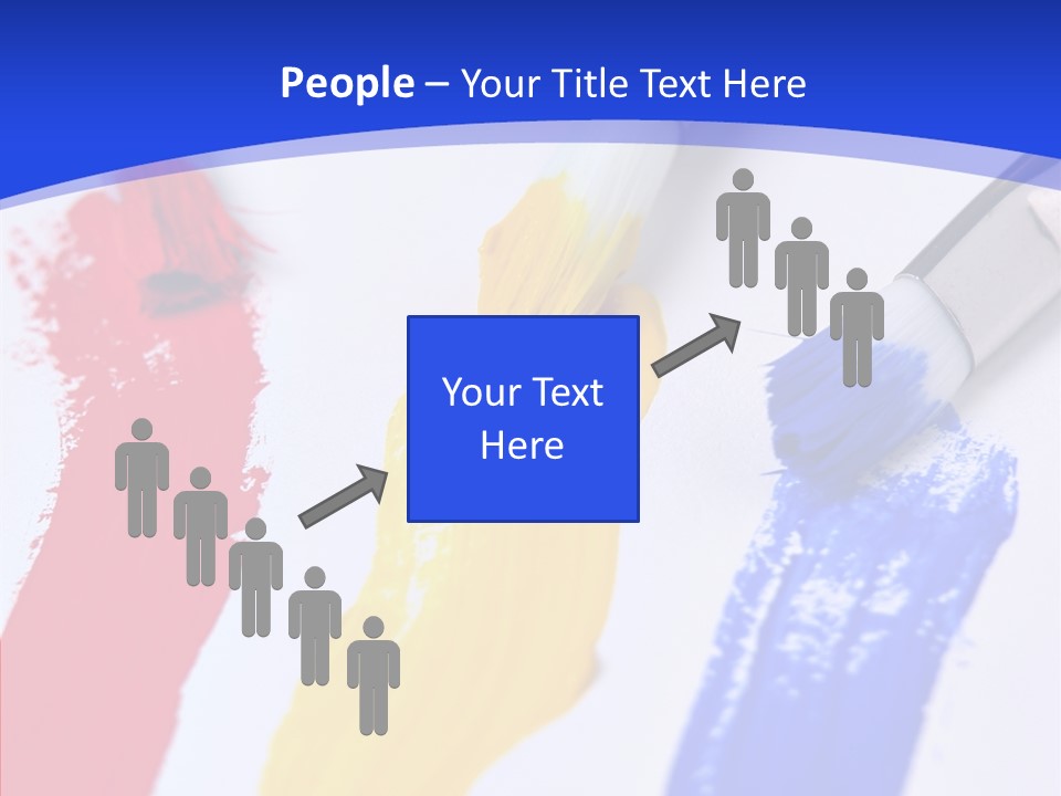 Painter Blue Education PowerPoint Template