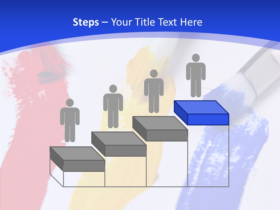 Painter Blue Education PowerPoint Template