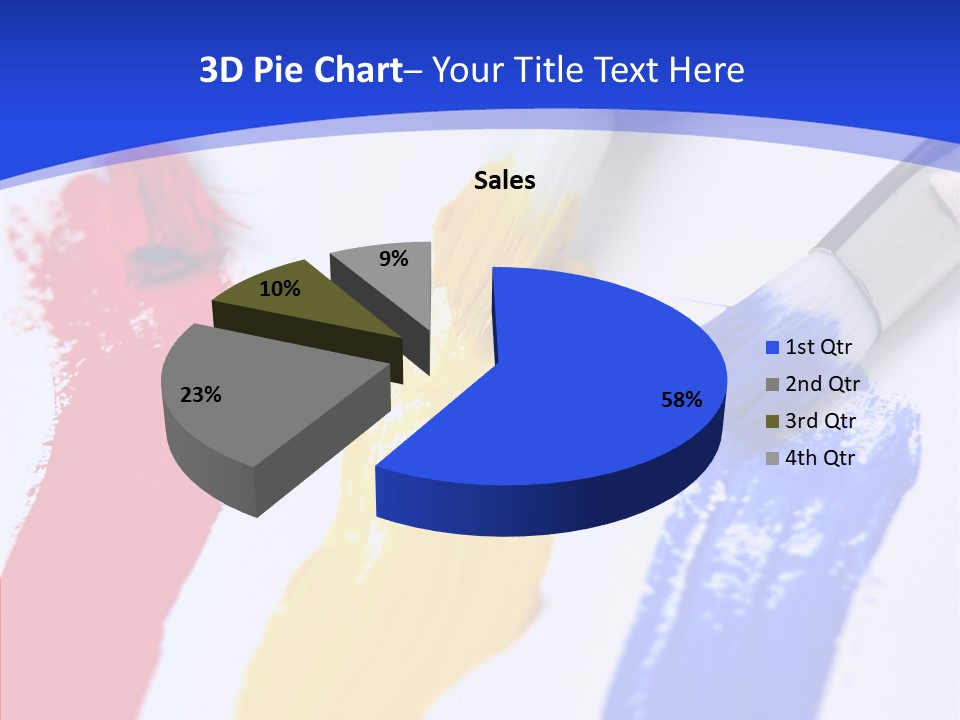 Painter Blue Education PowerPoint Template