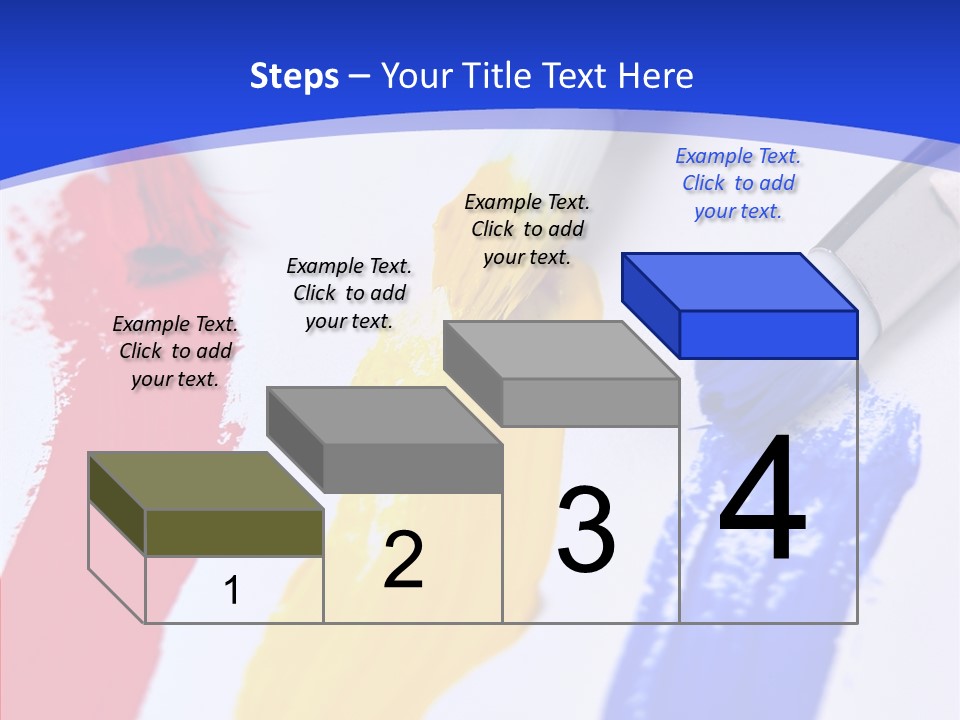 Painter Blue Education PowerPoint Template