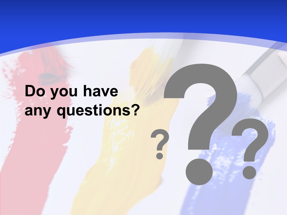 Painter Blue Education PowerPoint Template