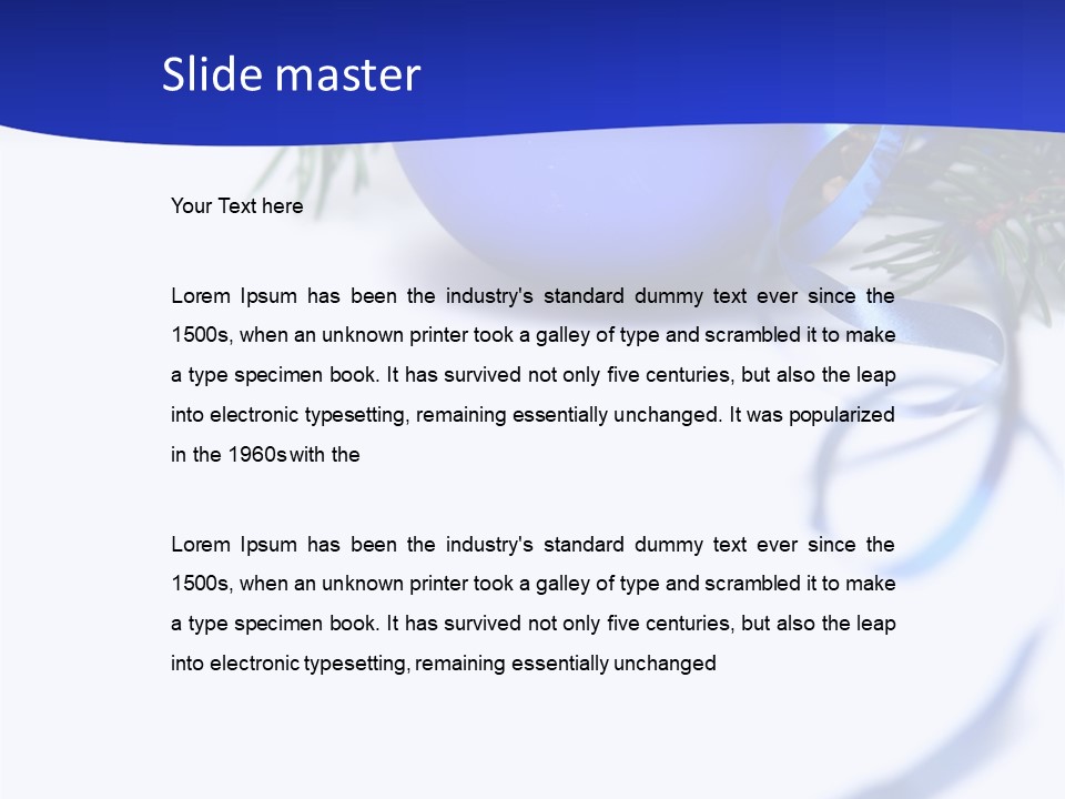 Xmas Forest Branch PowerPoint Template