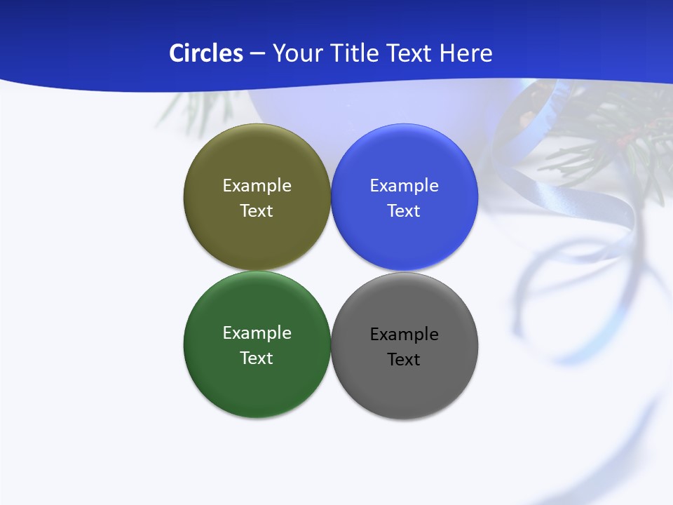 Xmas Forest Branch PowerPoint Template